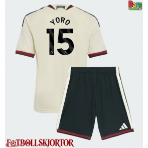 Manchester United Leny Yoro #15 Tredje Kläder Barn 2026-27 Kortärmad (+ Korta byxor)